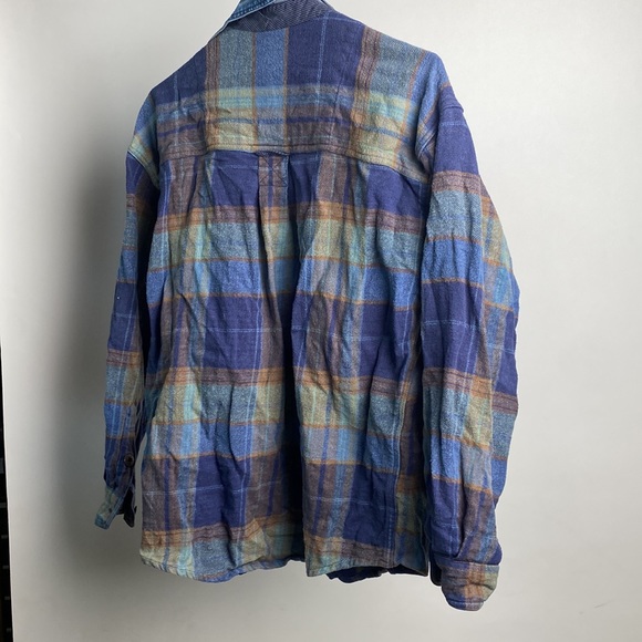 Blue flannel button up - Picture 3 of 3